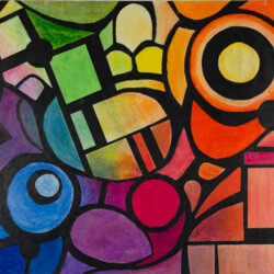 Entwurf für ein Glasfenster