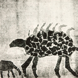 Papierdruck - Schuppentiere