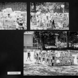 Bauen mit Kartons - 1. Versuch "Burg"