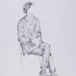 Person: Sitzendes Mädchen