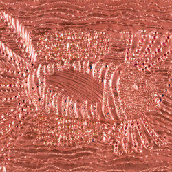 Prägerelief aus Metallfolie