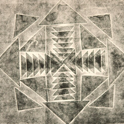 Kartondruck - Geometrische Formen