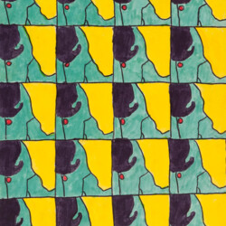 Teilansicht einer Person