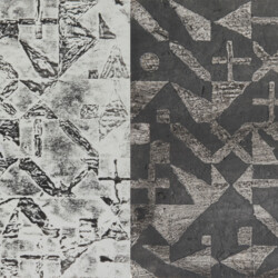 Geometrische Formen und Schrift