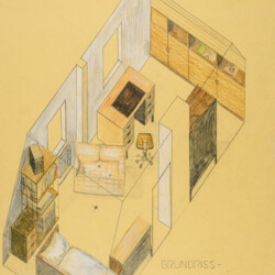 Grundriss-Isometrie: Zimmer