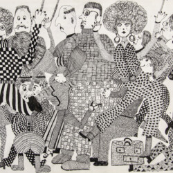 Personen in der Straßenbahn