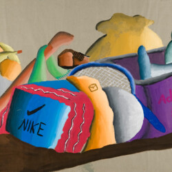 Stillleben mit Sportartikeln