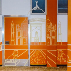 Anamorphe Zeichnung - Tape Art