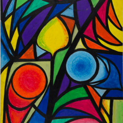 Entwurf für ein Glasfenster