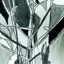 Schattenzeichnung: Pflanzen