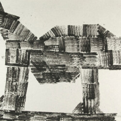 Kartonkantendruck: Das Trojanische Pferd