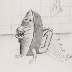 Gegenstand: Surrealistische  Verfremdung