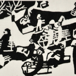 Winterlandschaft mit Personen