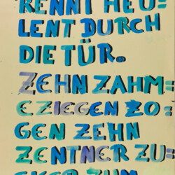 Schriftplakat