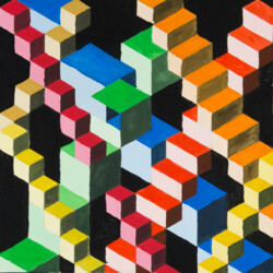 Vasarely: Kubische Formen