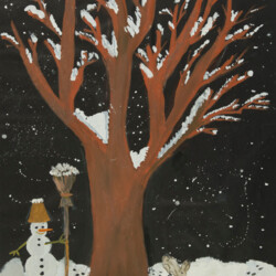 Jahreszeit Winter: Baum im Schnee