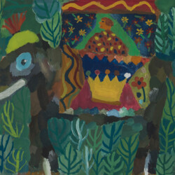 Geschmückter Elefant