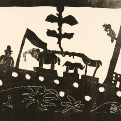 Arche Noah, Kartonschablone mit Rahmen