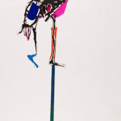 Tusche-Blastechnik: Spielfigur