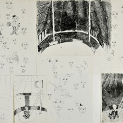 Personenstudien im Zirkus