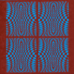1991 Siebdruck Op Art