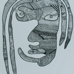 Porträt aus einer Linie