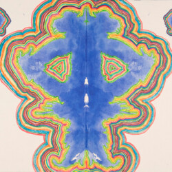 Dekorative Weiterarbeit eines Abklatschbildes