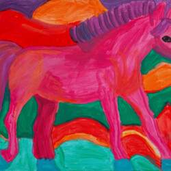 Mein farbenfrohes Pferd