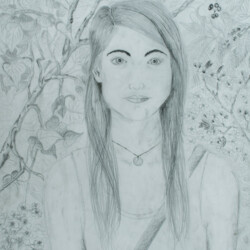 Porträt mit Vegetation