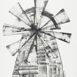 Kartonkantendruck: Windmühle