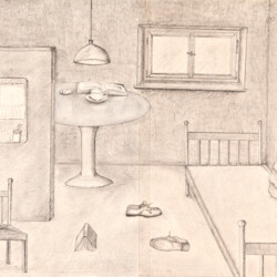 Gebäude: Blick in ein Zimmer