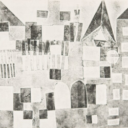 Papierdruck - Häuser