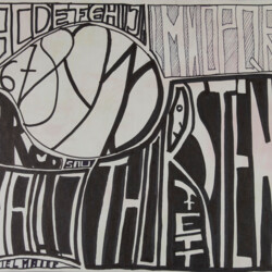 Dekoratives Schriftblatt