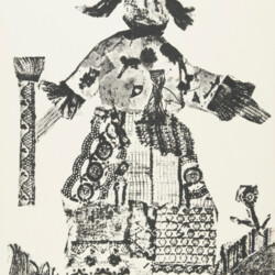 Materialdruck: Vogelscheuche