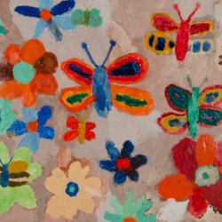 Schmetterlinge und Blumen