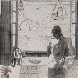 Dali: Blick aus dem Fenster