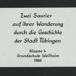 Geschichte Tübingens, Titelblatt