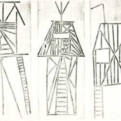 Papierdruck - Türme