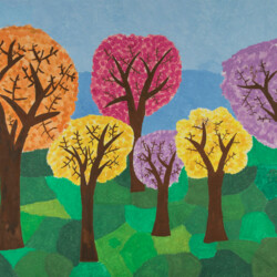 Jahreszeit Frühjahr: Blühende Bäume