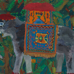 Geschmückter Elefant