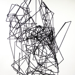 Phantom der Striche; Strohhalmplastik