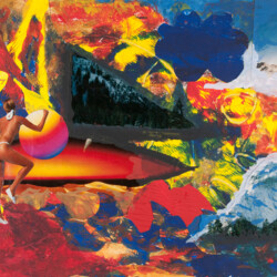 Collage mit verschiedenen Mischtechniken