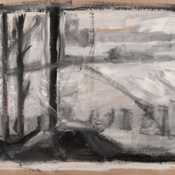 Landschaft in der Dunkelheit