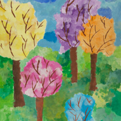 Jahreszeit Frühjahr: Blühende Bäume