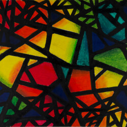 Entwurf für ein Glasfenster